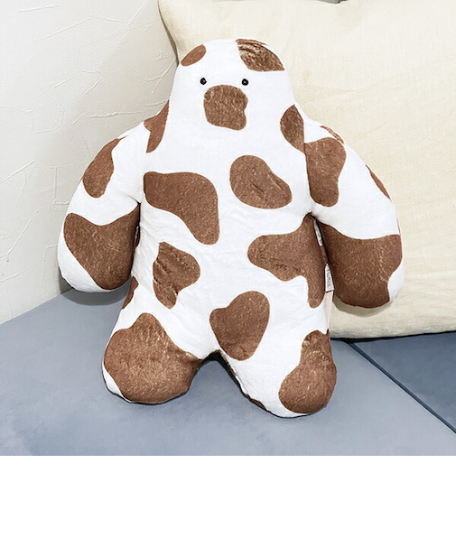 FUNIO 座り抱きまくら(S) ミルキードット(ブラウン) ぬいぐるみ クッション リラックス 癒し