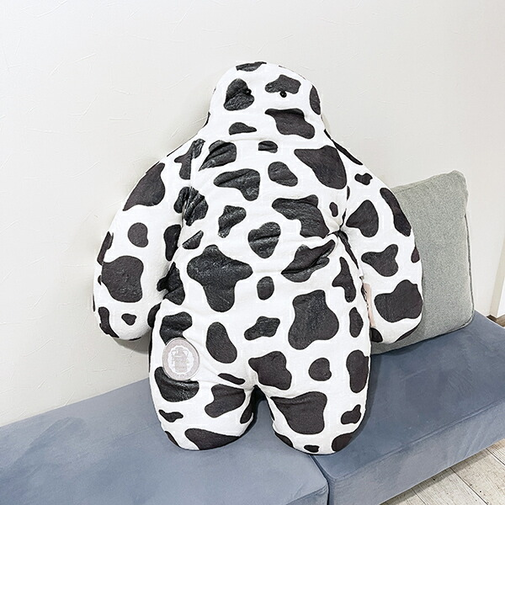 FUNIO 抱きまくらBIG ミルキードット(ブラック) ぬいぐるみ クッション リラックス 癒し