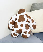 FUNIO 抱きまくら(M) ミルキードット(ブラウン) ぬいぐるみ クッション リラックス 癒し