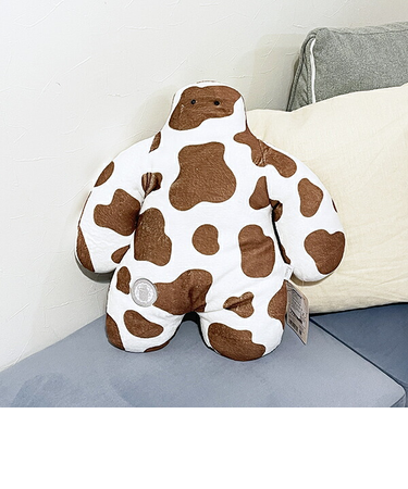 FUNIO 抱きまくら(M) ミルキードット(ブラウン) ぬいぐるみ クッション リラックス 癒し