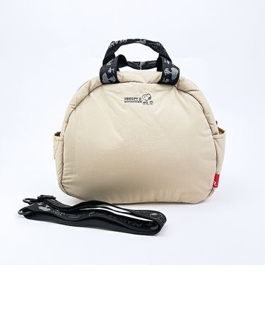 スヌーピー 2WAYショルダーバッグ(ミディアム) マットベージュ ROOTOTE ルートート コラボ SNOOPY