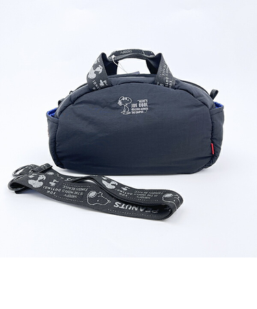 スヌーピー 2WAYショルダーバッグ マットブラック ROOTOTE ルートート コラボ SNOOPY