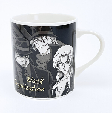名探偵コナン 黒ずくめの組織 モノクロームマグカップ コップ 日本製