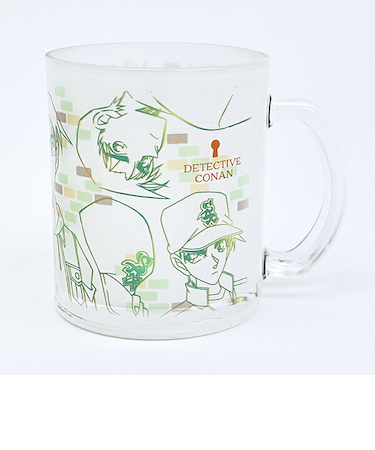 名探偵コナン 平次 ラインアート ガラスマグカップ コップ 日本製