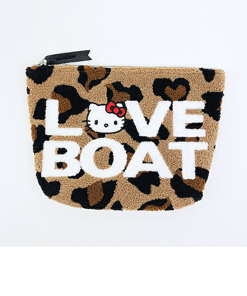 サンリオ ハローキティ × LOVEBOAT(ラブボート) さがらポーチ ロゴ ヒョウ柄 Sanrio