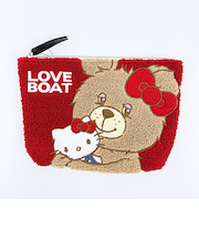 サンリオ ハローキティ × LOVEBOAT(ラブボート) さがらポーチ ラブボベア レッド Sanrio