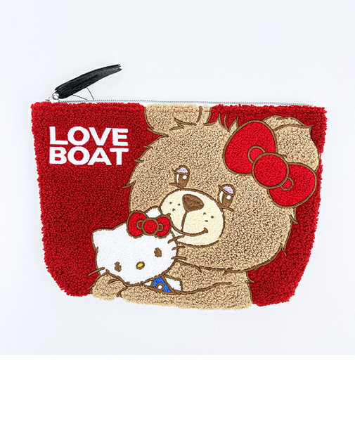 サンリオ ハローキティ × LOVEBOAT(ラブボート) さがらポーチ ラブボベア レッド Sanrio