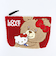 サンリオ ハローキティ × LOVEBOAT(ラブボート) さがらポーチ ラブボベア レッド Sanrio