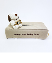 スヌーピー&ベア ティッシュボックスカバー SNOOPY