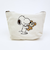 スヌーピー＆ベア 化粧ポーチ (モカ) SNOOPY