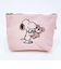 スヌーピー＆ベア 化粧ポーチ (ピンク) SNOOPY