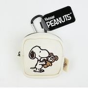 スヌーピー＆ベア カラビナミニポーチ (モカ) SNOOPY