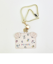 スヌーピー リール付きカードホルダー パスケース パステル SNOOPY