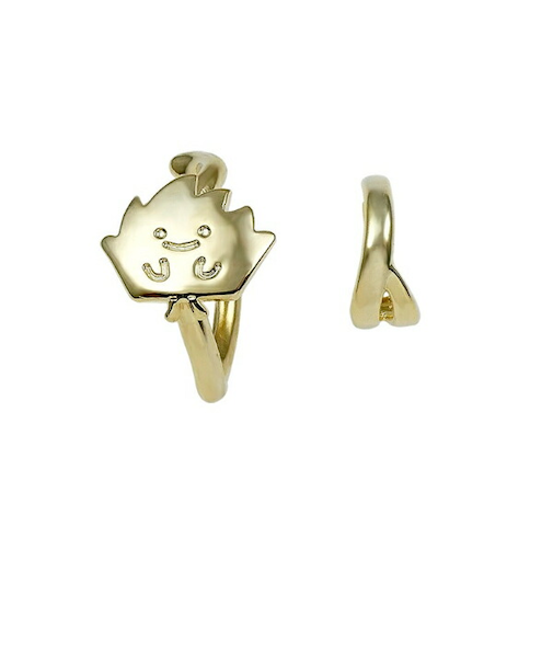 すみっコぐらし ざっそう イヤーカフ ゴールド アクセサリー すみっこ