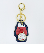 スヌーピー ダイカットチャームウォッチ ネイビー 時計 SNOOPY