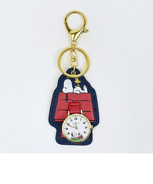 スヌーピー ダイカットチャームウォッチ ネイビー 時計 SNOOPY
