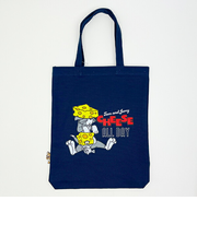 トムとジェリー タフィー CHEESE FUN！ ぴょこっとトートバッグ ネイビー