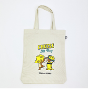 トムとジェリー タフィー CHEESE FUN! ぴょこっとトートバッグ 生成り