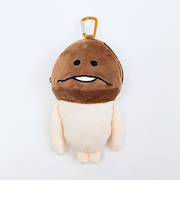 おさわり探偵 なめこ栽培キット カラビナ付きぬいぐるみファスナーマスコット キーホルダー