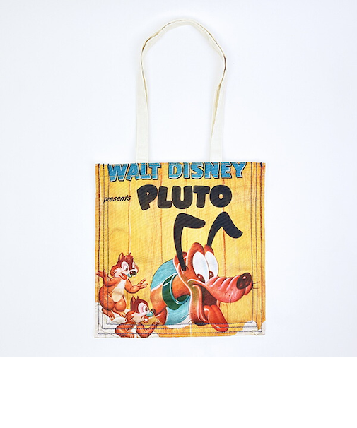 ディズニー プルート ポスターアートトートバッグ ブラウン ACCOMMODE  アコモデ Disney
