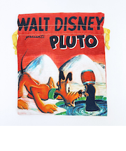 ディズニー プルート ポスターアート巾着 レッド ACCOMMODE  アコモデ Disney