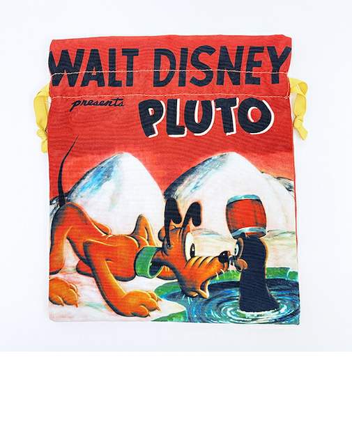 ディズニー プルート ポスターアート巾着 レッド ACCOMMODE  アコモデ Disney