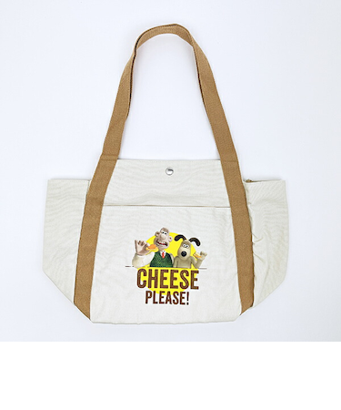 ウォレスとグルミット ラウンドボトムバッグ (ベージュ)