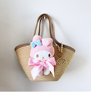 サンリオ マイメロディ ぬいぐるみ付かご風バッグ かごバッグ Sanrio