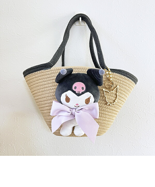 サンリオ クロミ ぬいぐるみ付かご風バッグ かごバッグ Sanrio