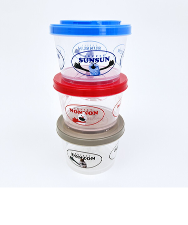 パペットスンスン ジョインド式薄肉保存容器 3点セット ランチ 日本製