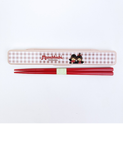 モンチッチ 音の鳴らない箸・箸箱セット ランチ 日本製