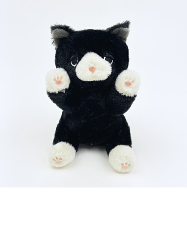 ポージーズ クロネコ マスコット ぬいぐるみ りぶはあと