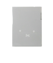 ミッフィー miffy A4クリアホルダー(3ポケット) (グレー) 文具 クリアファイル フェイスシリーズ