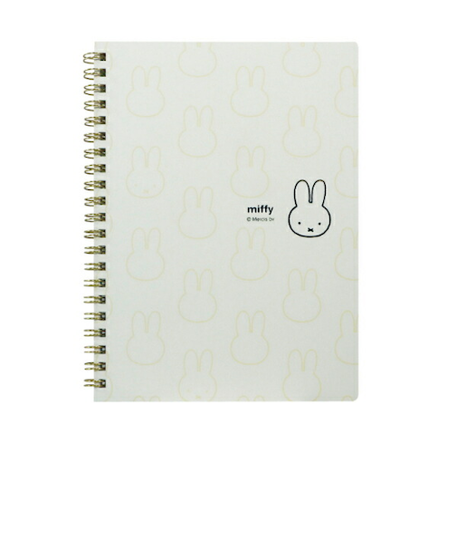 ミッフィー miffy A5リングノート (アイボリー) 文具 日本製 フェイスシリーズ