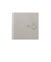 ミッフィー miffy スクエアメモ (グレー) 文具 日本製 フェイスシリーズ
