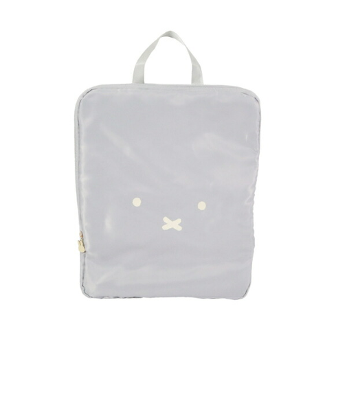 ミッフィー miffy 圧縮ポーチ (グレー) 旅行 トラベル フェイスシリーズ