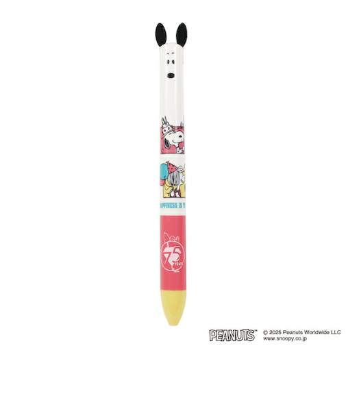スヌーピー セレブレーション 耳ノックボールペン 文具 PEANUTS 75th 日本製 SNOOPY