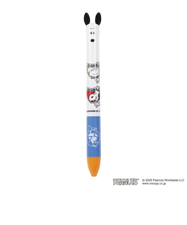 スヌーピー 新聞 耳ノックボールペン 文具 PEANUTS 75th 日本製 SNOOPY