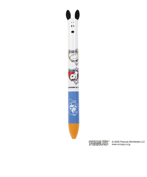 スヌーピー 新聞 耳ノックボールペン 文具 PEANUTS 75th 日本製 SNOOPY