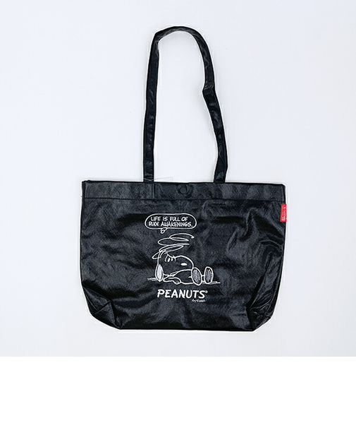 スヌーピー A4トートバッグ ブラック PEANUTS 75th ROOTOTE ルートート コラボ SNOOPY