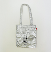 スヌーピー ミニトートバッグ シルバー PEANUTS 75th ROOTOTE ルートート コラボ SNOOPY