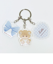 mikko illustrations ミッコ ラテ 3連アクリルキーホルダー 日本製