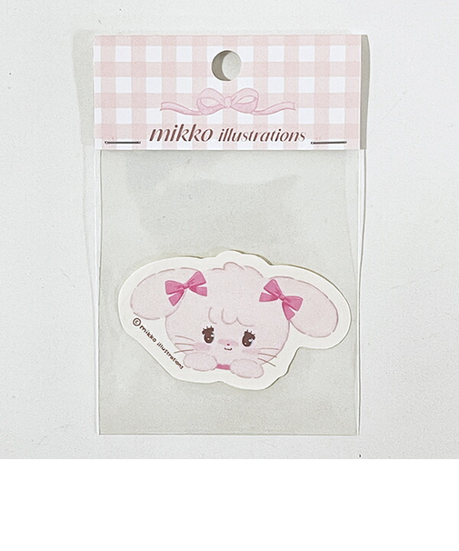mikko illustrations ミッコ キャミー ダイカットステッカー 文具 日本製