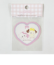 mikko illustrations ミッコ ムース&スフレ ダイカットステッカー 文具 日本製