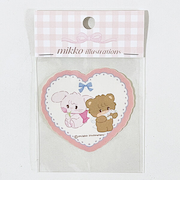 mikko illustrations ミッコ キャミー&ラテ ダイカットステッカー 文具 日本製