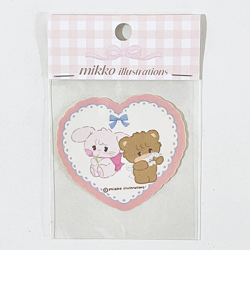 mikko illustrations ミッコ キャミー&ラテ ダイカットステッカー 文具 日本製