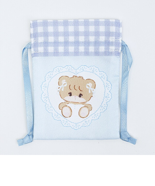 mikko illustrations ミッコ ラテ まめ巾着 日本製