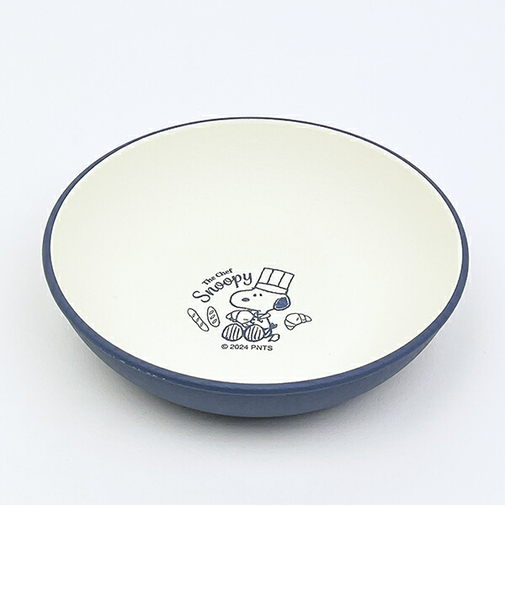 スヌーピー シェフシリーズ 抗菌ラウンドプレート(S) ブルー 食器 SNOOPY