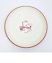スヌーピー シェフシリーズ 抗菌ラウンドプレート(L) レッド 食器 SNOOPY