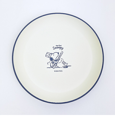 スヌーピー シェフシリーズ 抗菌ラウンドプレート(L) ブルー 食器 SNOOPY